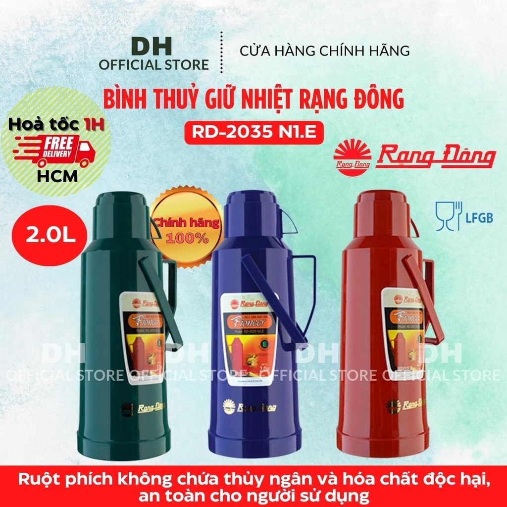 Bình thuỷ giữ nhiệt Rạng Đông 2 lít RD-2035