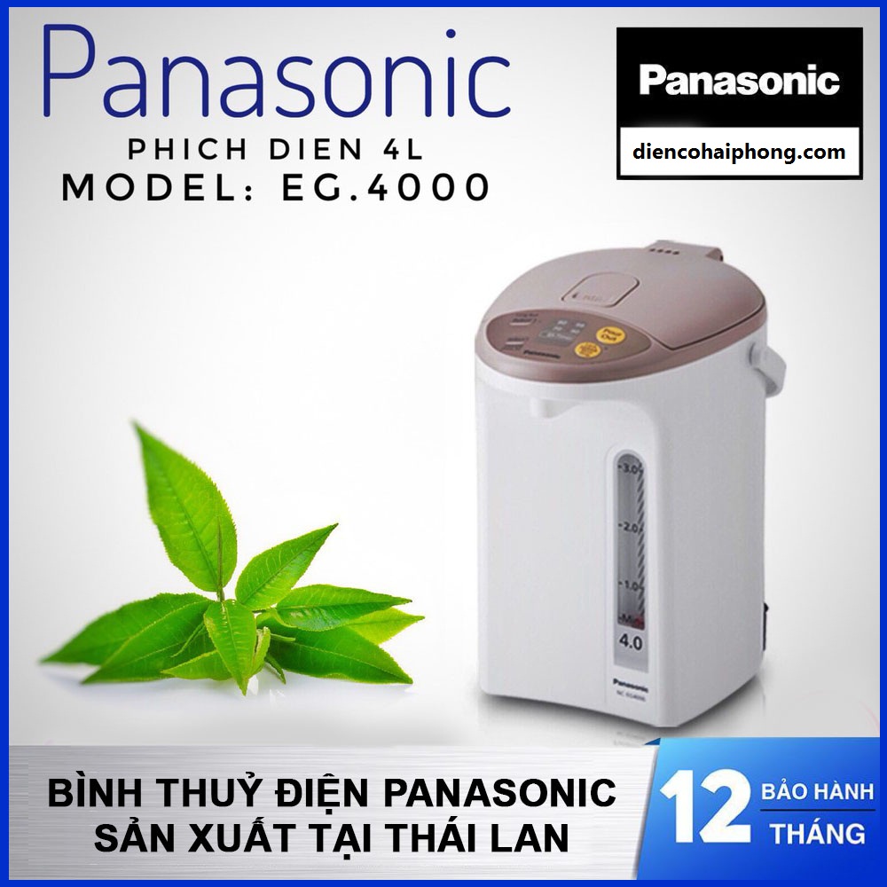 Bình Thủy Điện Panasonic Dung Tích 4 Lít NC-EG4000CSY