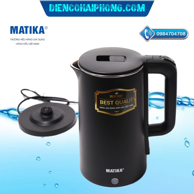 Ấm siêu tốc Matika MTK-20 dung tích 2L