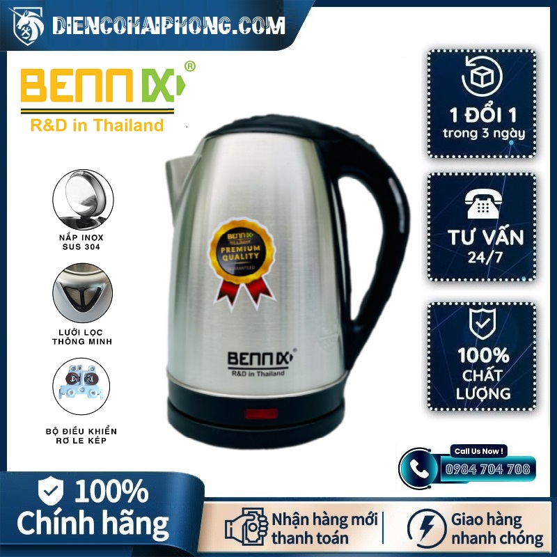 Bình đun siêu tốc Bennix BN-205EK Dung tích 2.5L