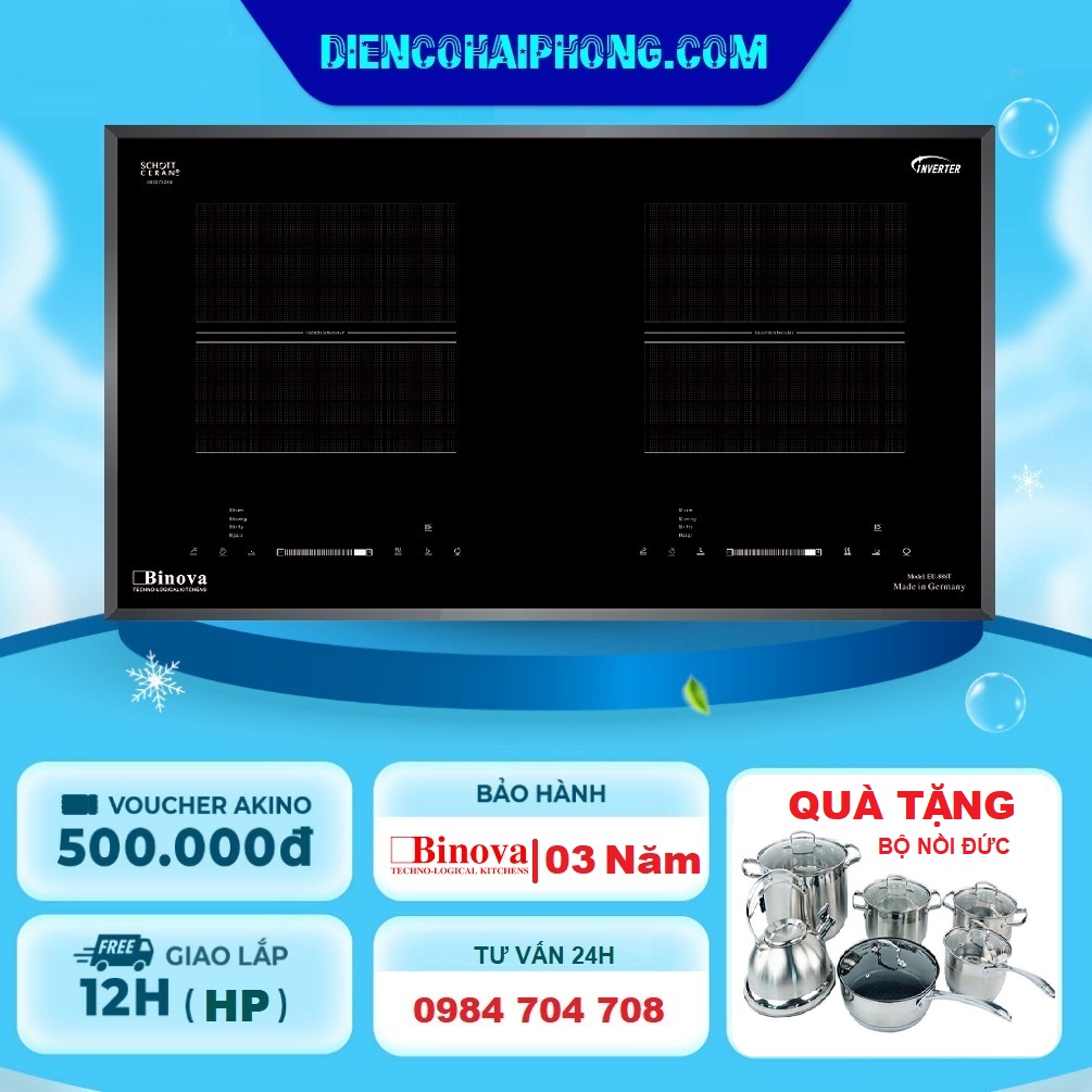 BẾP TỪ BINOVA EU-888T ( Tặng bộ nồi )