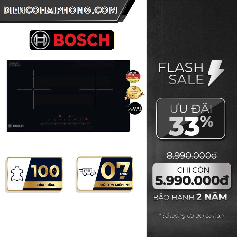 Bếp từ đôi Bosch ppab2i 4000W