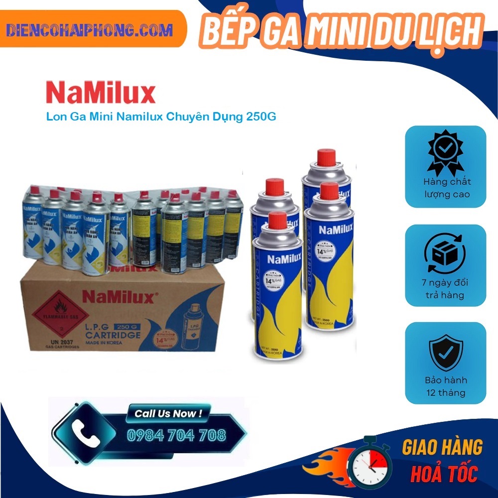 28 Gas Lon Mini Namilux 250g (nhập khẩu Hàn Quốc)