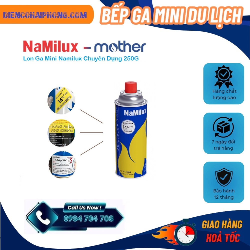 Bình gas mini Namilux