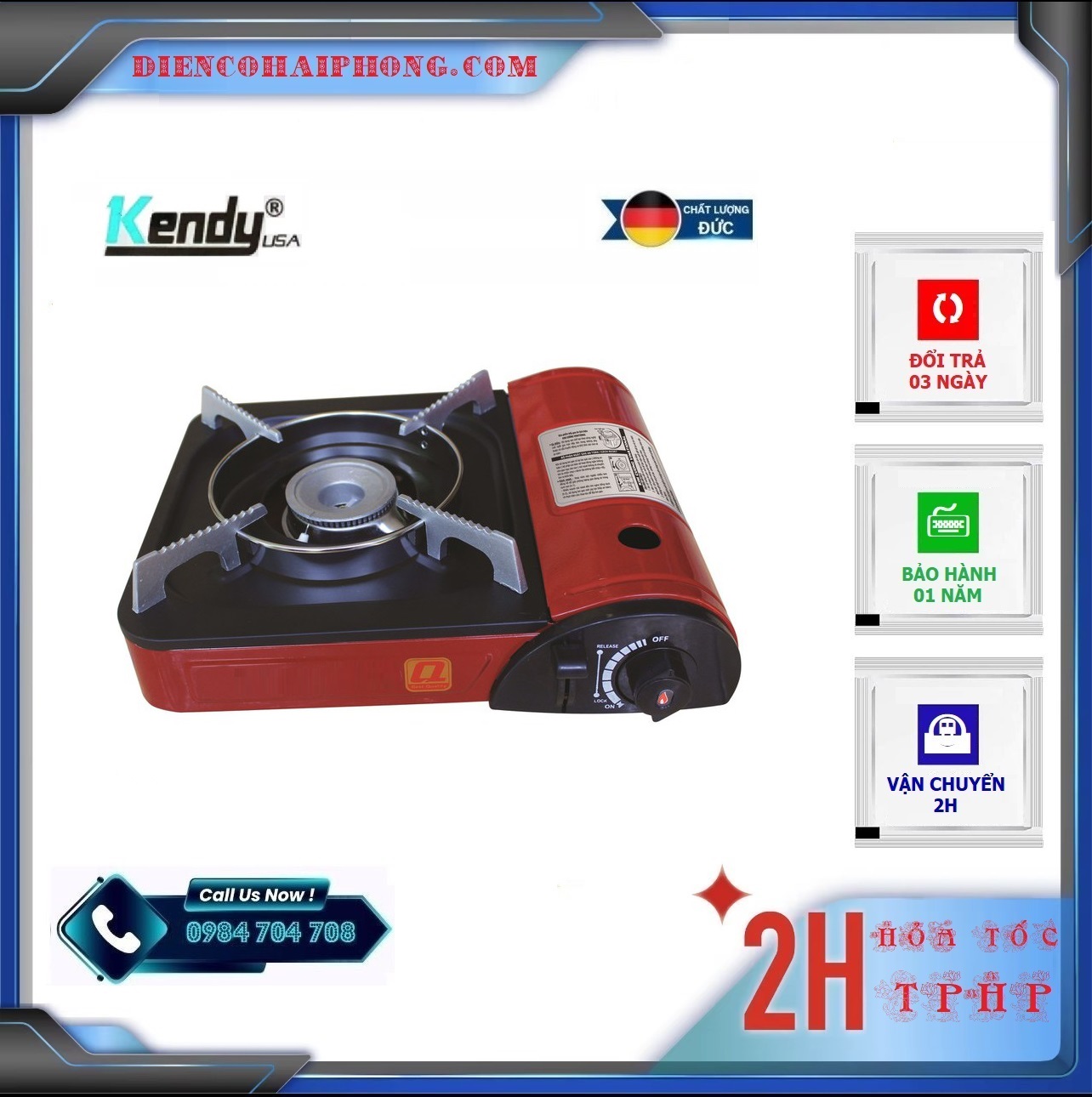 Bếp Gas Du Lịch Mini Kendy