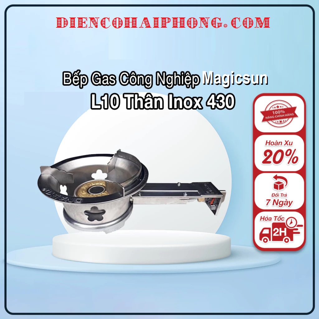 Bếp gas công nghiệp Magicsun inox