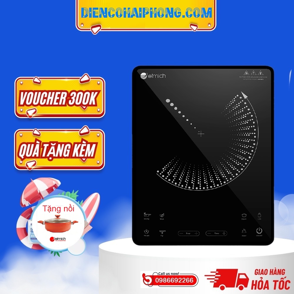 Bếp điện từ đơn Elmich ICE-1832 ( tặng nồi lẩu smartcook )