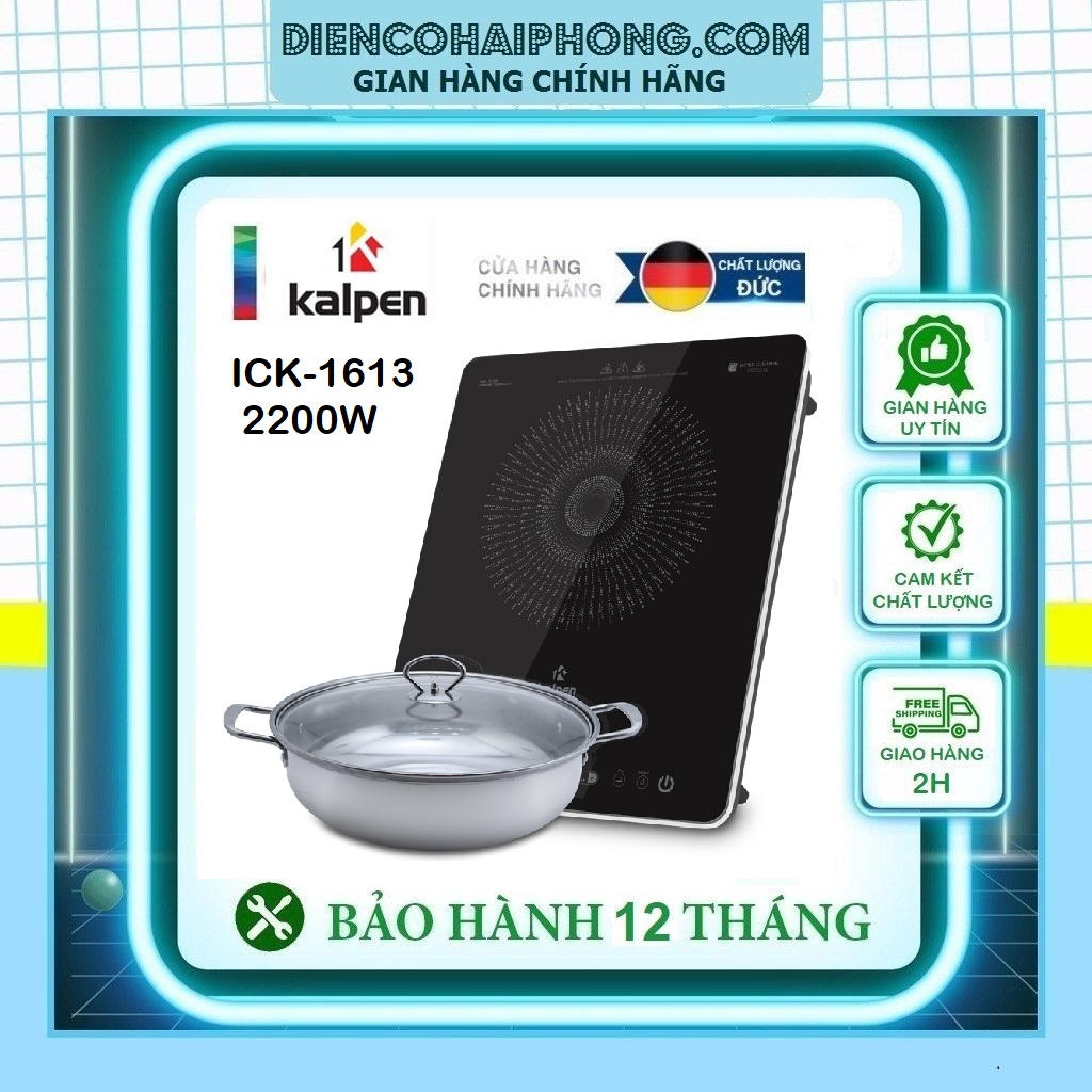 Bếp từ đơn Kalpen ICK-1613, 2200W , TẶNG NỒI