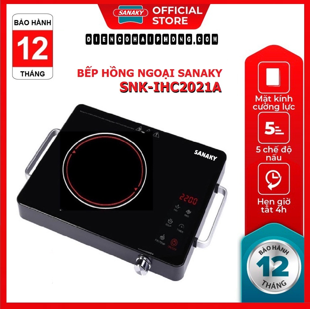 BẾP HỒNG NGOẠI SANAKY SNK-IHC2021A , SNK-BDS22A  mẫu mới