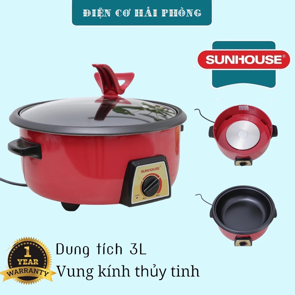 Nồi lẩu điện Sunhouse SHD 4520 3 lít