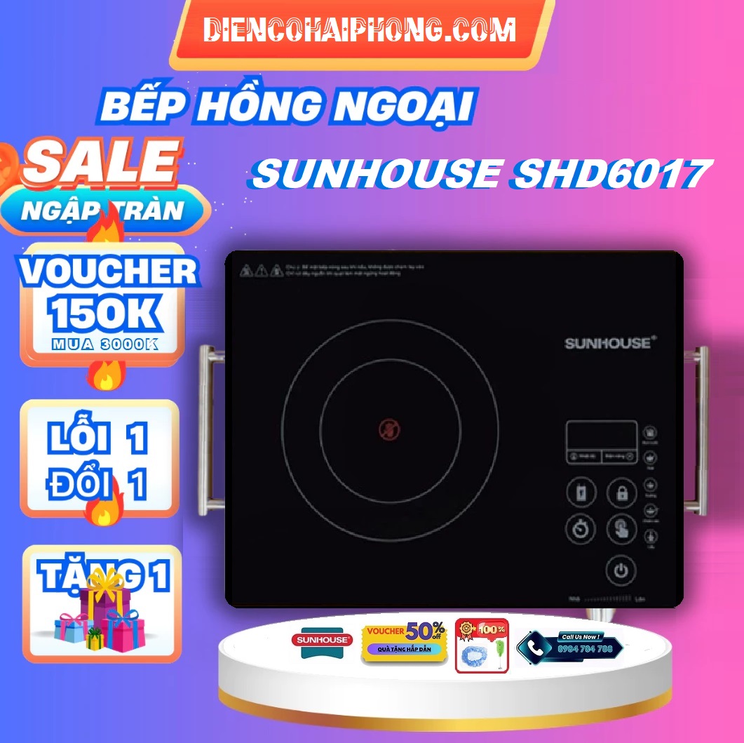 Bếp hồng ngoại Sunhouse SHD6017 2000W