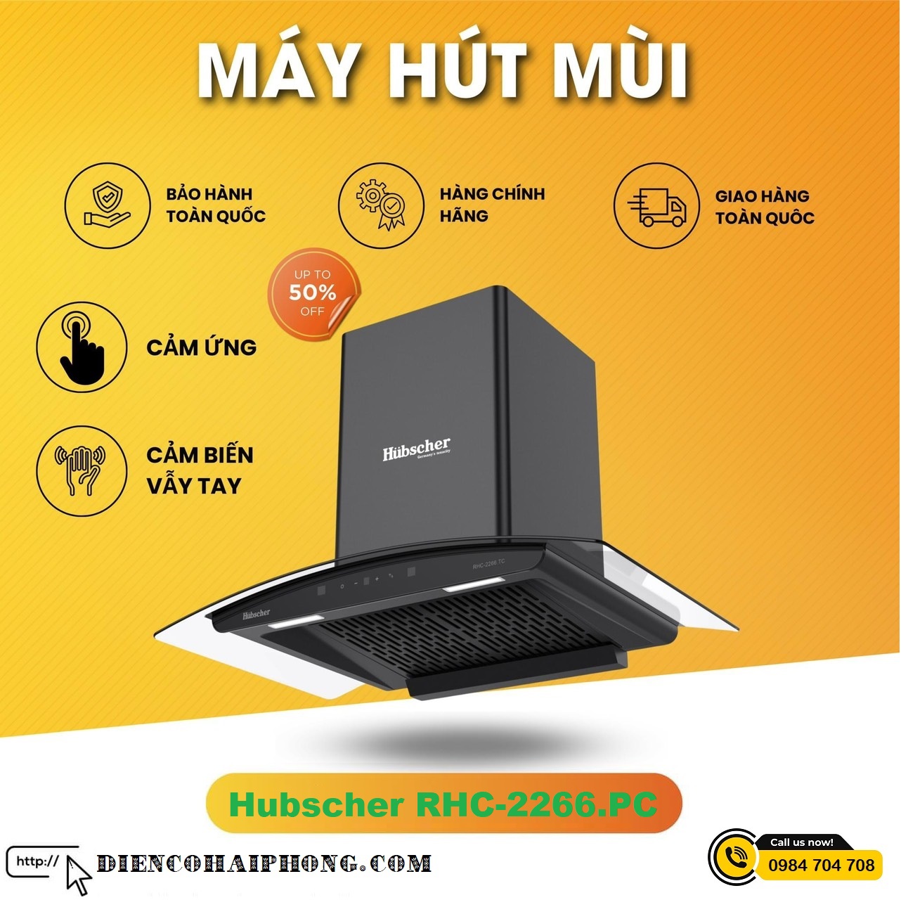 Máy Hút Mùi Hubscher RHC-2266.PC