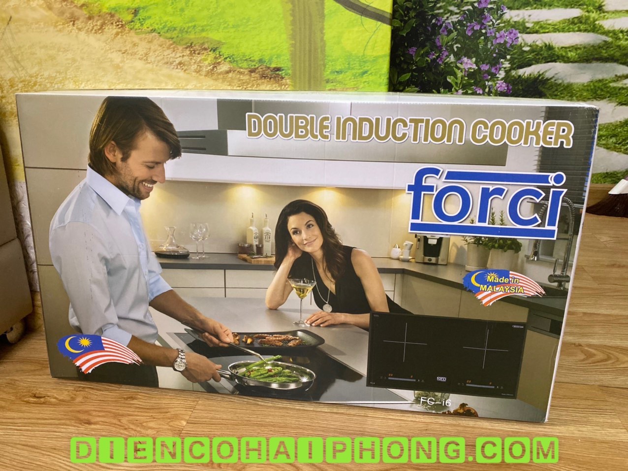 Bếp từ đôi Forci FC-i6 MỚI Malaysia ( Tặng nồi chiên )