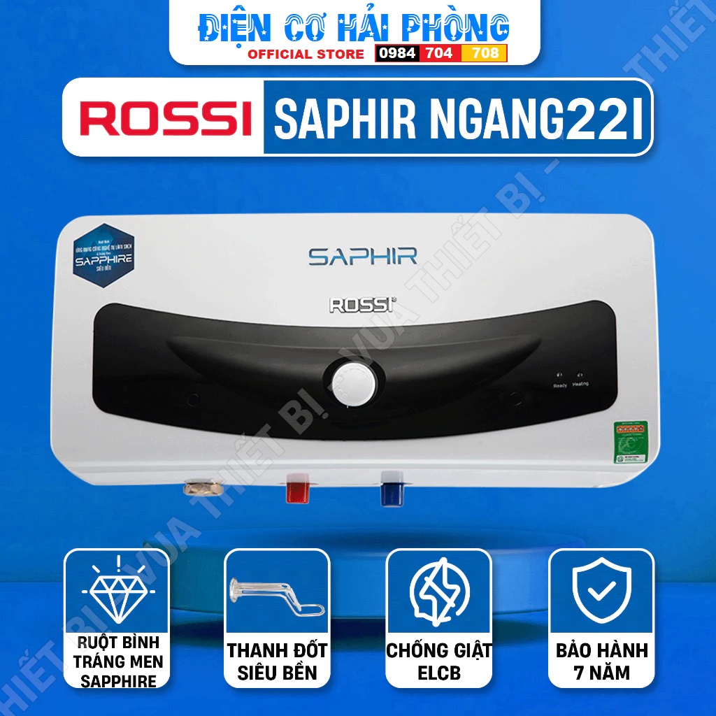 Bình nóng lạnh Rossi Saphir RS-22SL - 22 lít