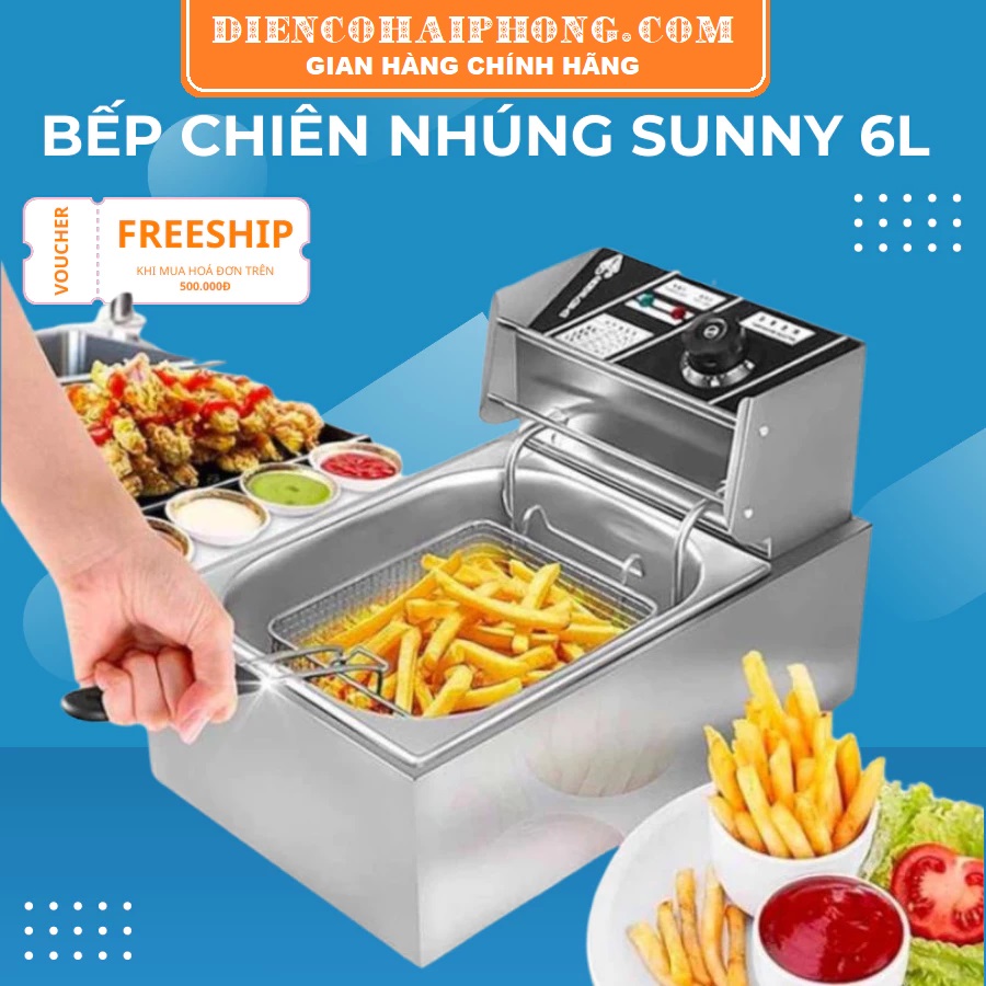 Bếp chiên ngập dầu Sunny Dung tích 6L