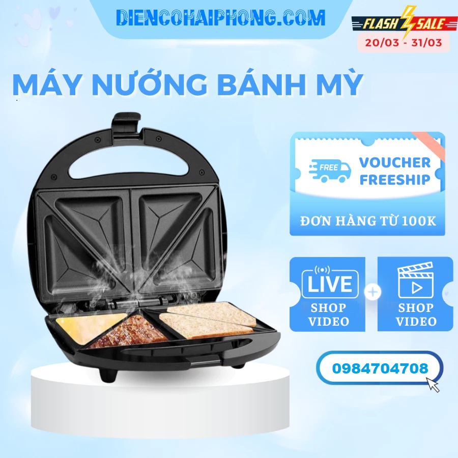 Kẹp Nướng Bánh Mì Hot Dog Tiross TS514