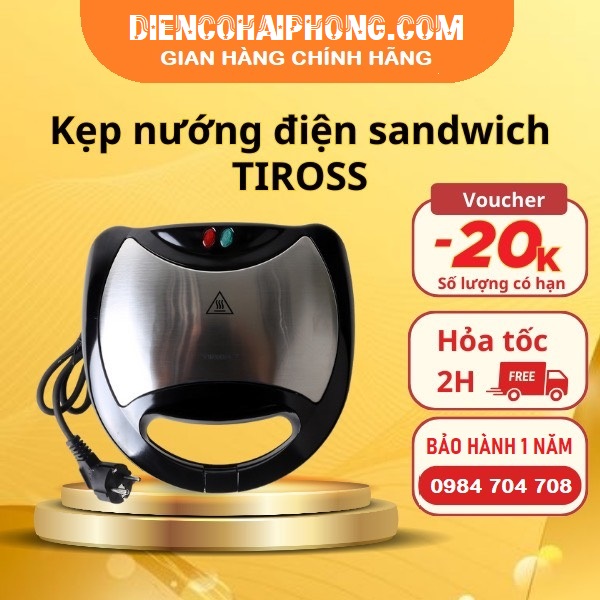 Kẹp Nướng Bánh Mì Hot Dog Tiross TS514