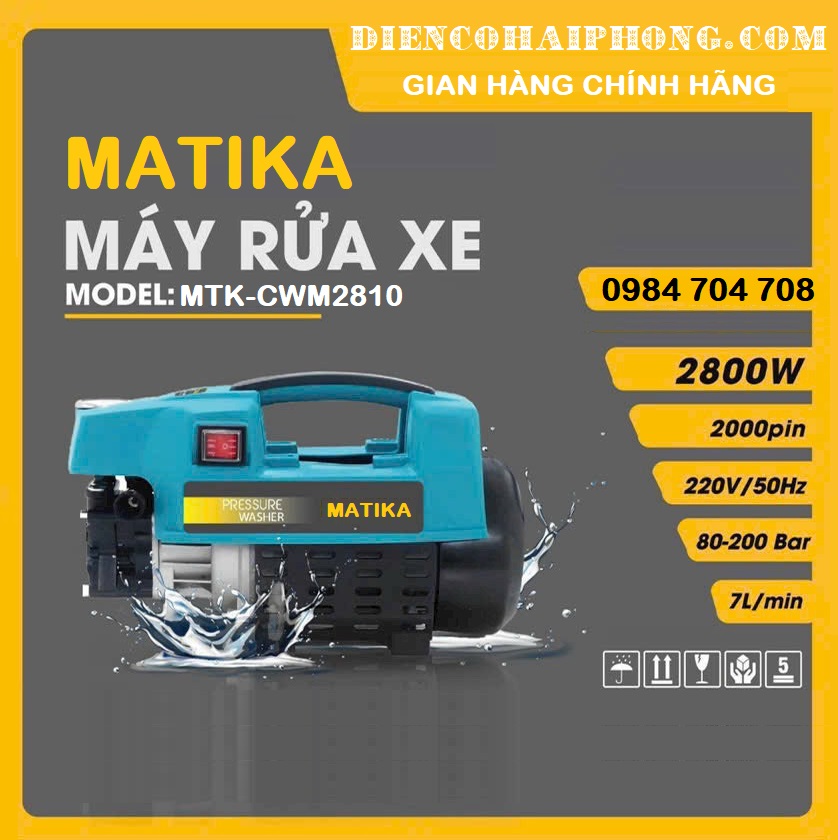 Máy rửa xe Matika MTK-CWM2810