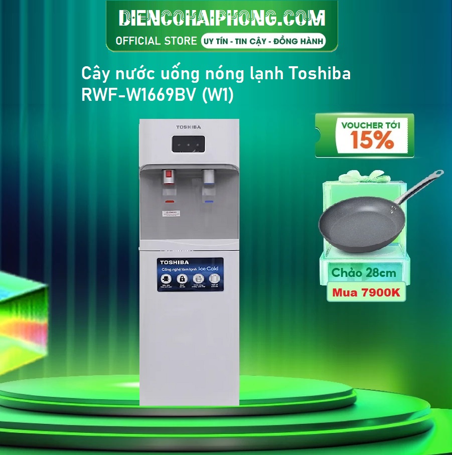 Cây nước uống nóng lạnh ÂM TỦ Toshiba RWF-W1669BV (W1) 