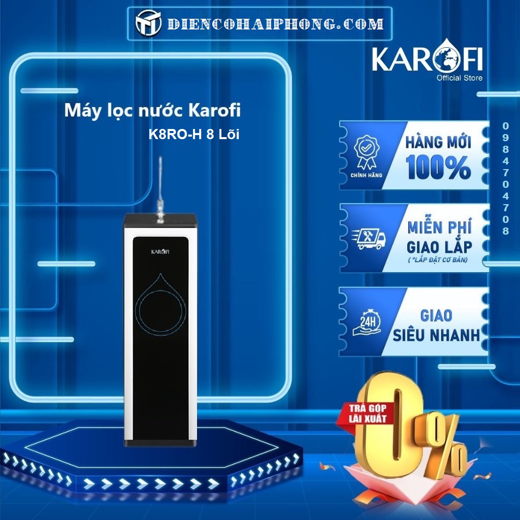 Máy lọc nước RO Karofi K8RO-H 8 lõi