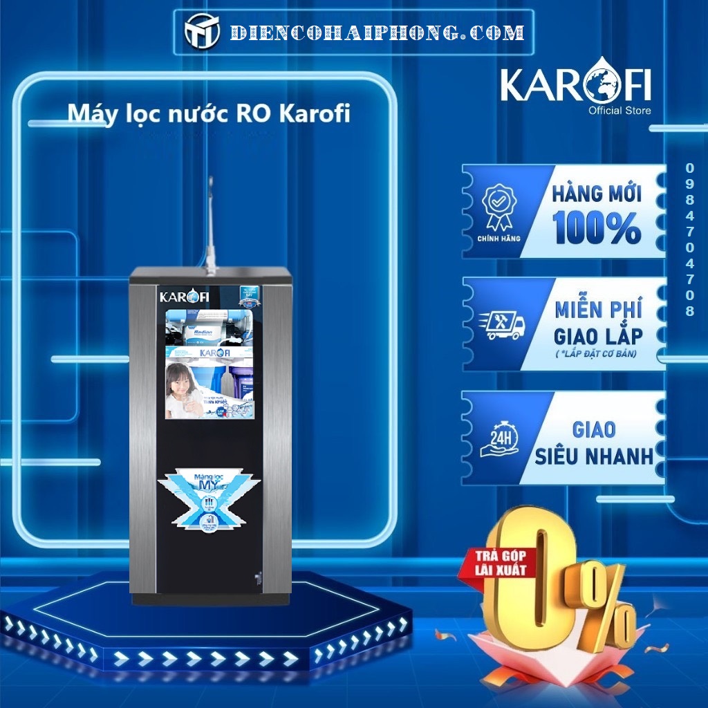 MÁY LỌC NƯỚC KAROFI ERO (ERO80) 8 lõi