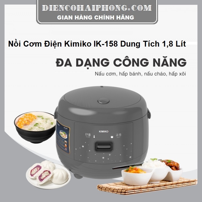 Nồi Cơm Điện Kimiko IK-158 Dung Tích 1,8 Lít