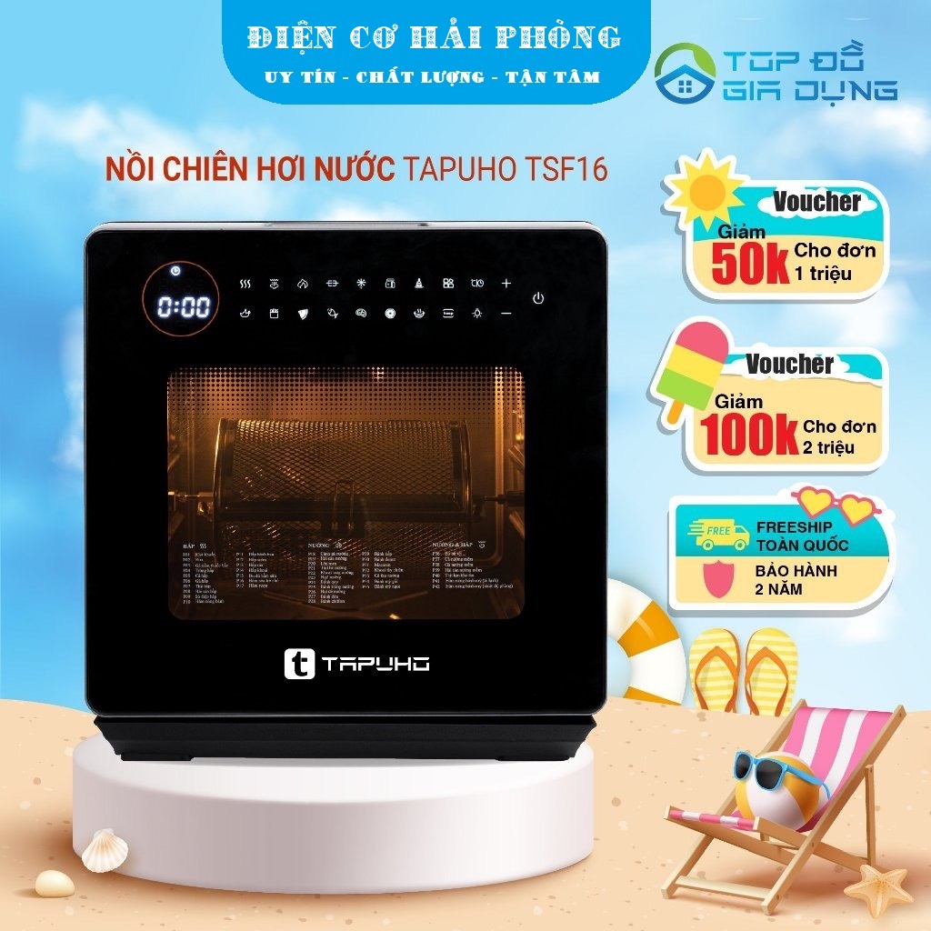 NỒI CHIÊN HƠI NƯỚC TAPUHO TSF16 16L