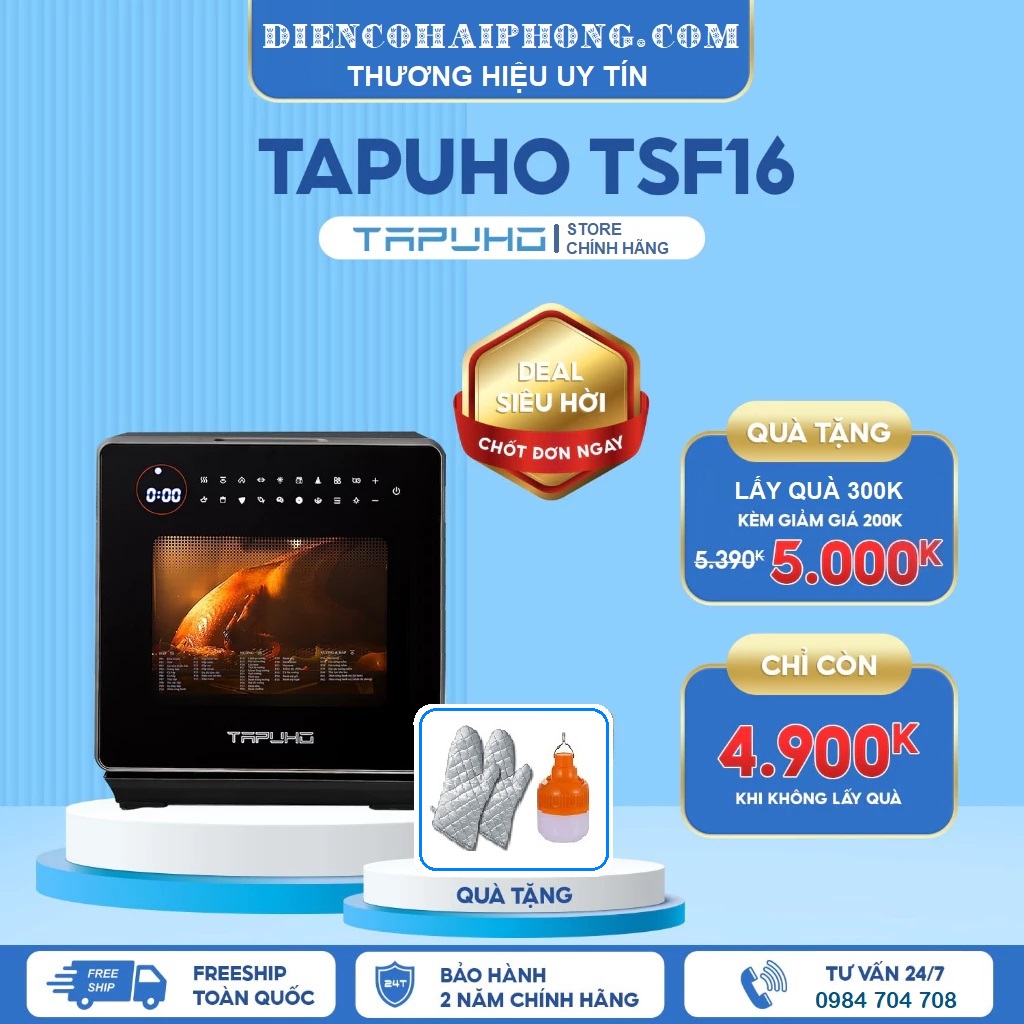 NỒI CHIÊN HƠI NƯỚC TAPUHO TSF16