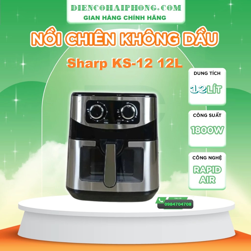 Nồi chiên không dầu Sharp KS-12 12lit