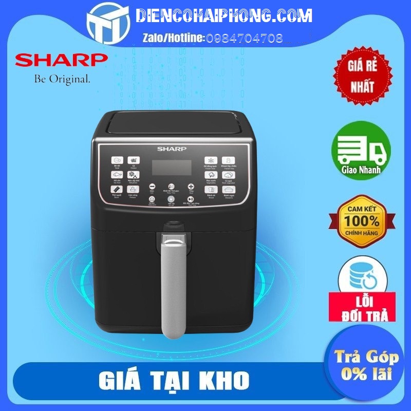 Nồi Chiên Không Dầu Sharp KF-AF55EV-BK (5.5L)