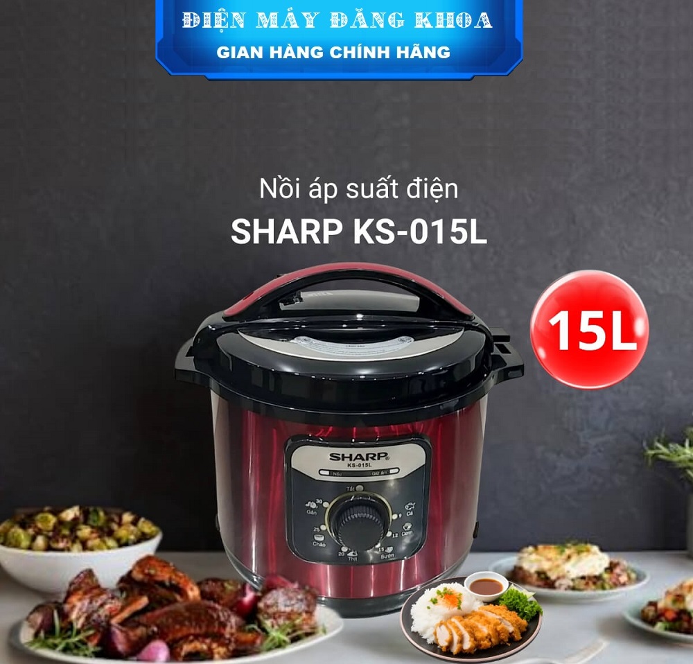 Nồi áp suất điện Sharp KS-015L 15L