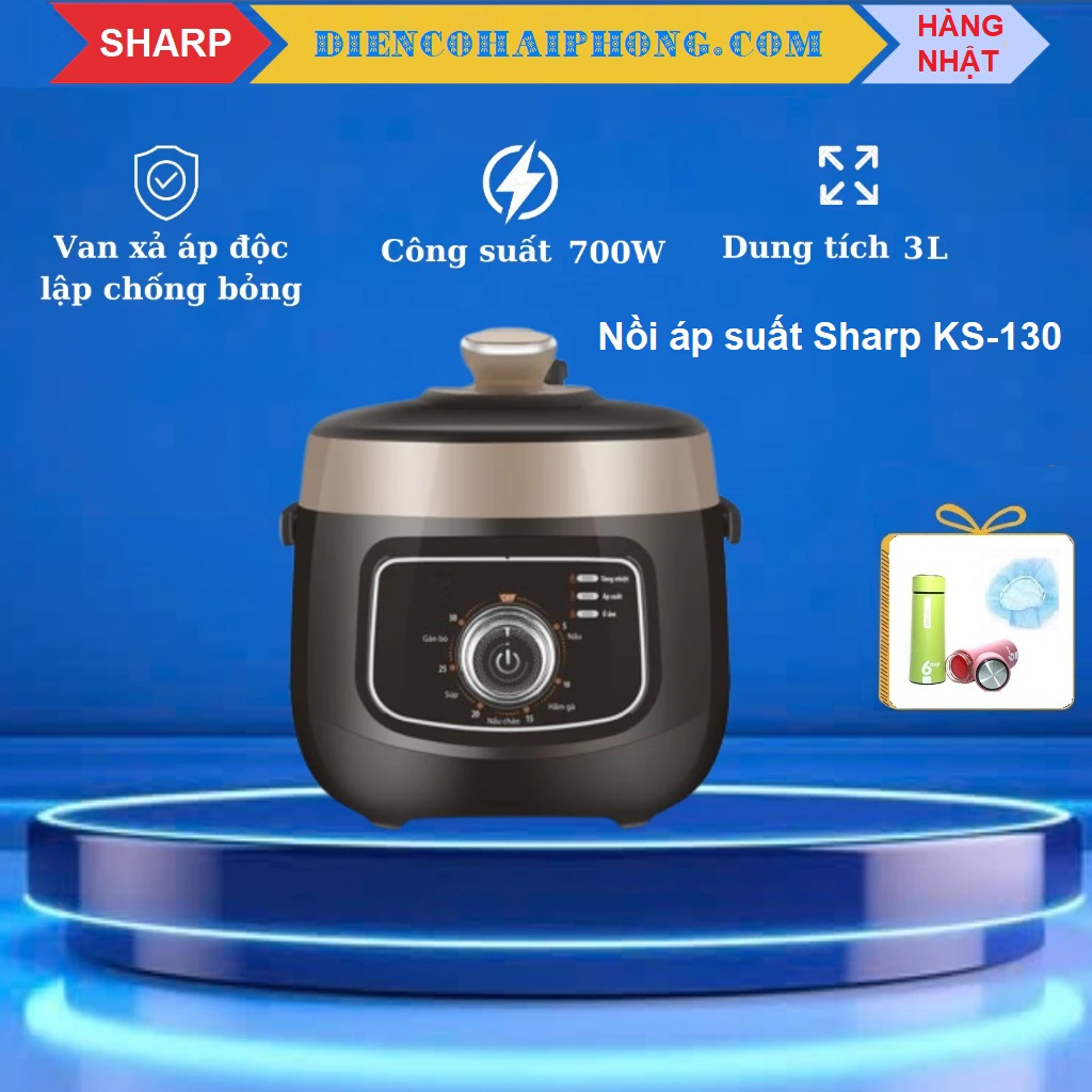 Nồi áp suất Sharp KS-130 dung tích 3L