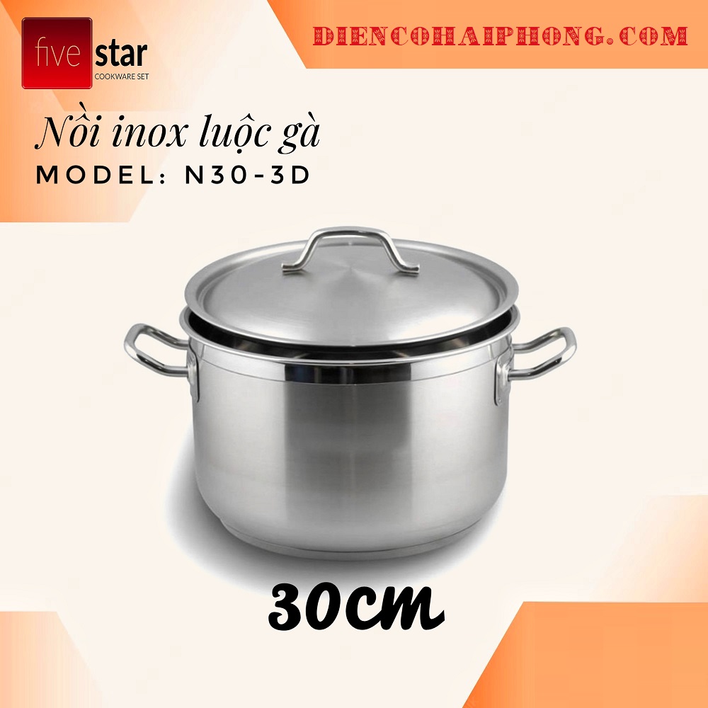 Nồi inox 3 đáy 32 cm Fivestar