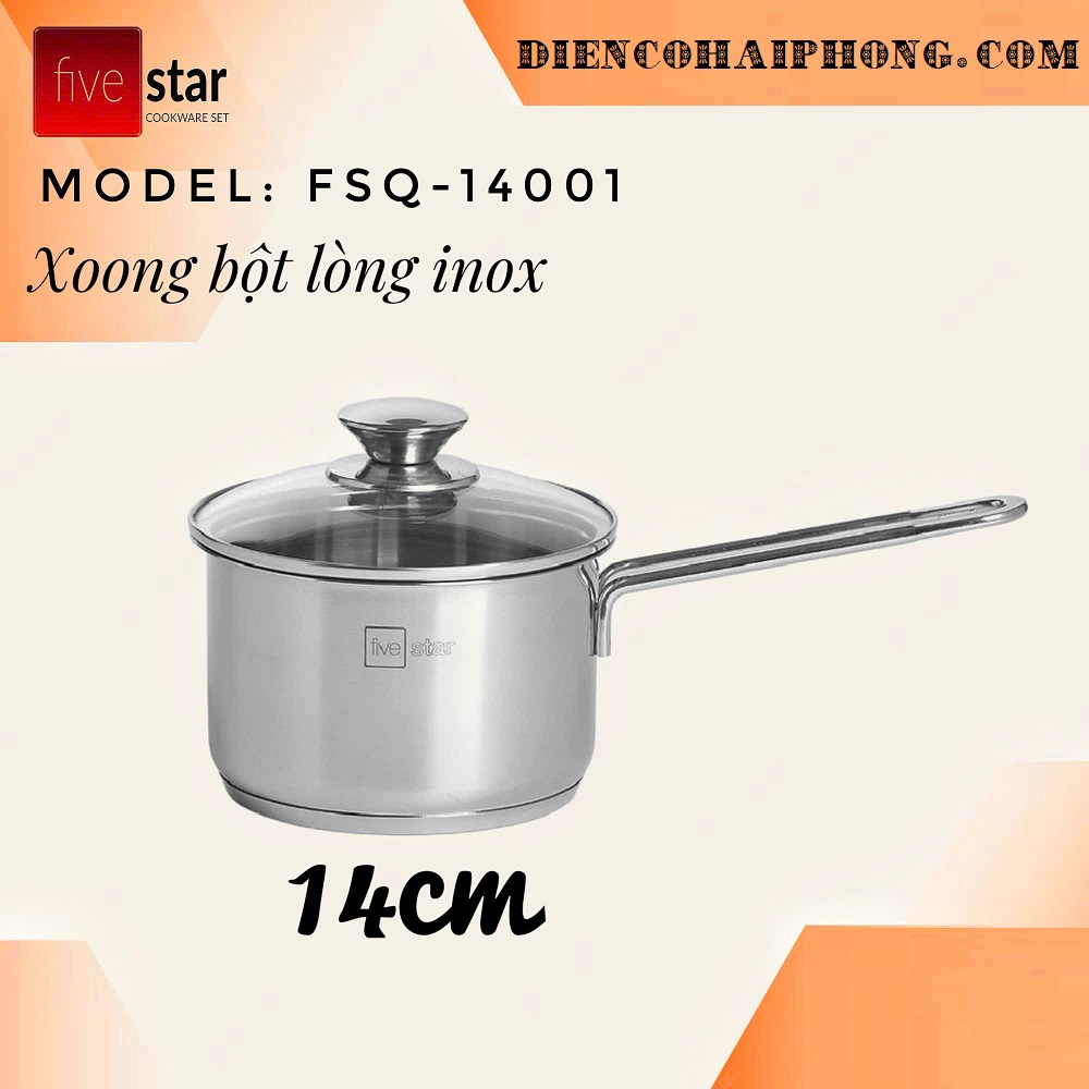 Quánh Nấu Bột 3 Đáy 14cm Fivestar Dùng Bếp Từ