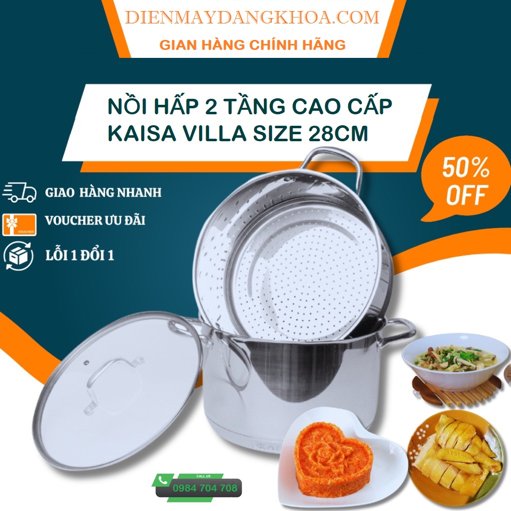 Nồi Hấp 2 Tầng Kaisa Villa KV-6677