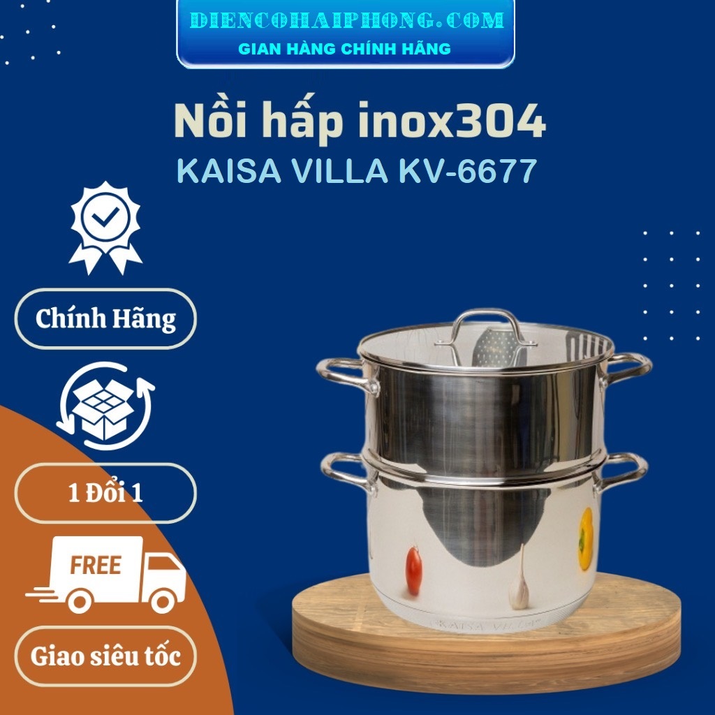 Nồi Hấp 2 Tầng Kaisa Villa KV-6677