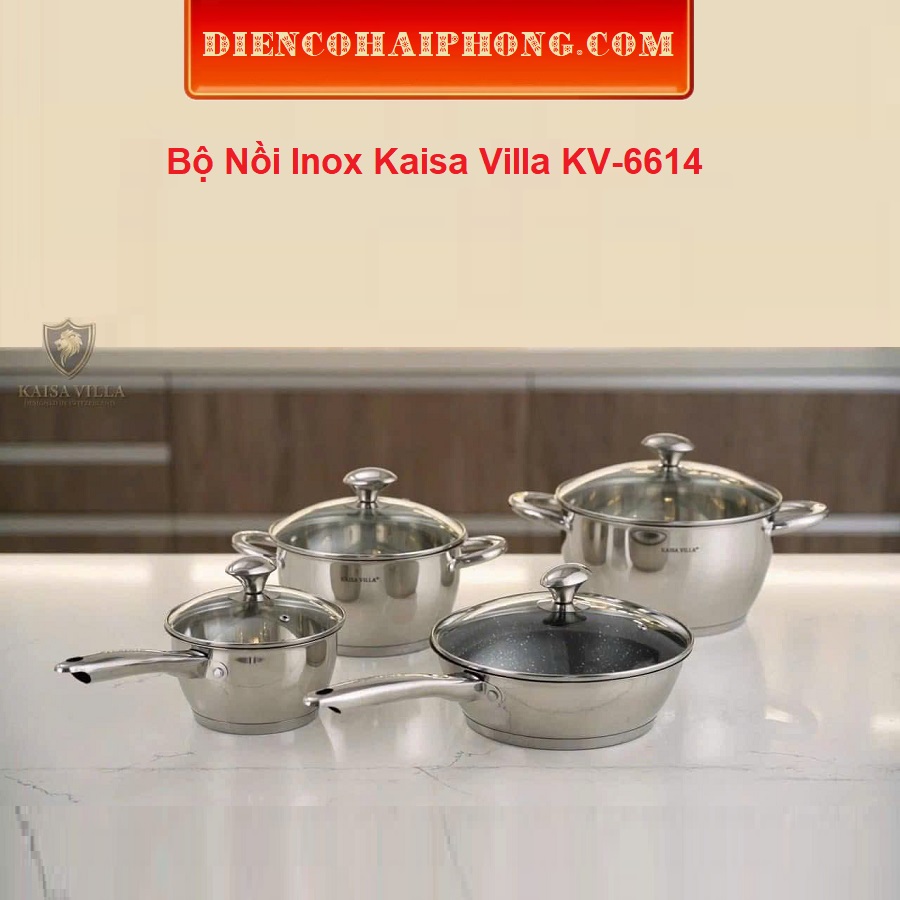 Bộ Nồi Inox Kaisa Villa KV-6614