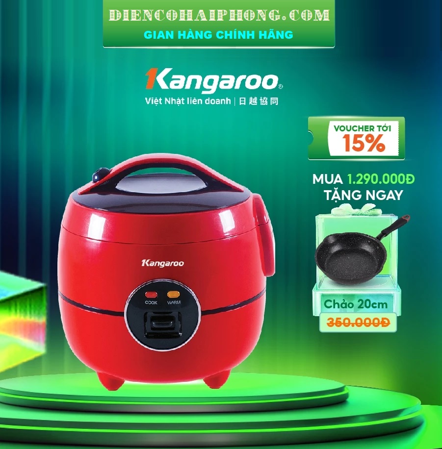 Nồi cơm điện Kangaroo KG824 dung tích 1.5L