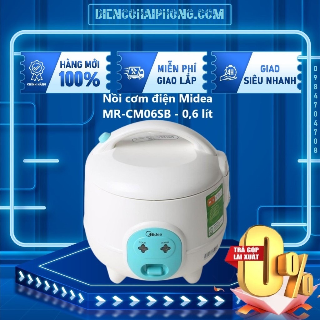 Nồi cơm điện Midea MRCM06SB 0,6 lít