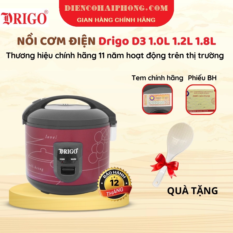 Nồi cơm điện Drigo 1.2L