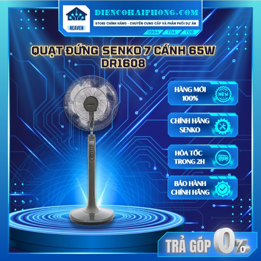 Quạt cây khiển senko-dr1608