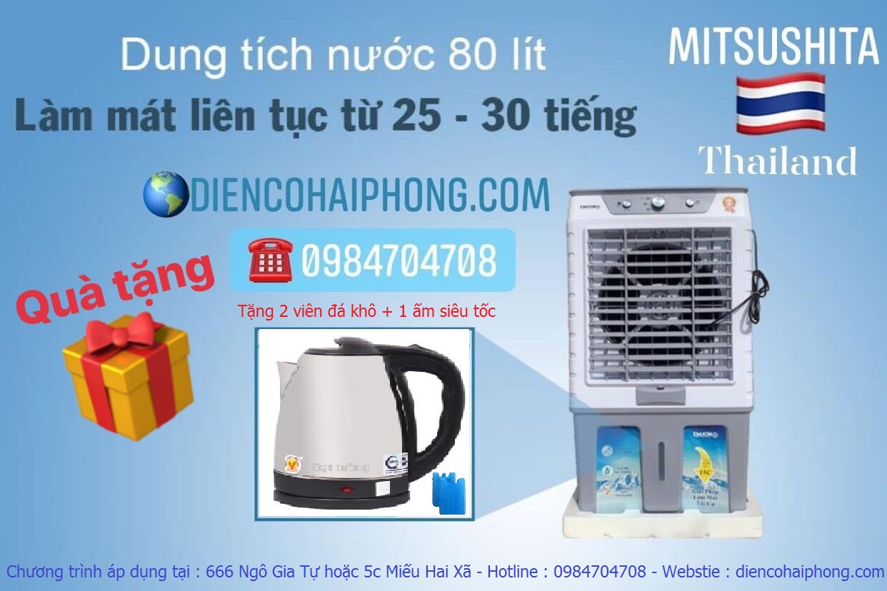 Quạt điều hòa không khí MITSUSITA Ha-8600 Thái lan ( 80L , S 30-40m2)