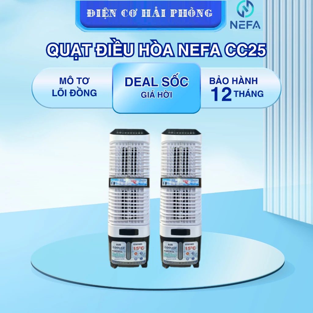 Quạt điều hòa hơi nước Nefa CC25 dung tích 30 lít công suất 150w