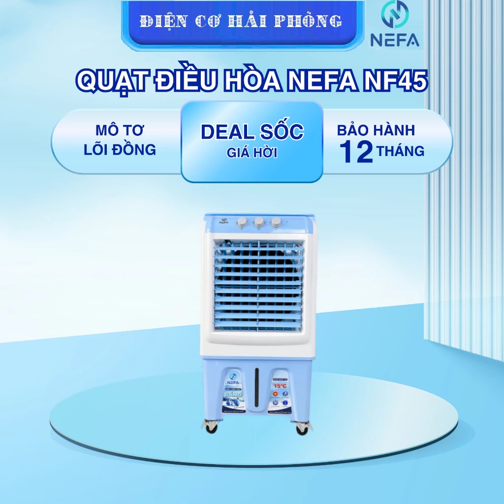 Quạt điều hòa NEFA NF45 45L Tặng đá khô