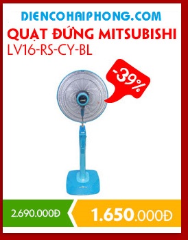 Quạt cây Mitsubishi LV16-RS-CY-BL xanh biển