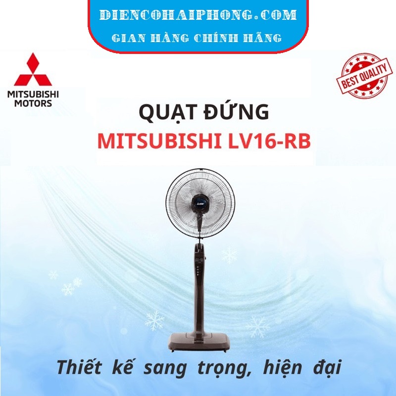 Quạt đứng Mitsubishi LV16-RB CY-GY (Xám đậm) model 2024