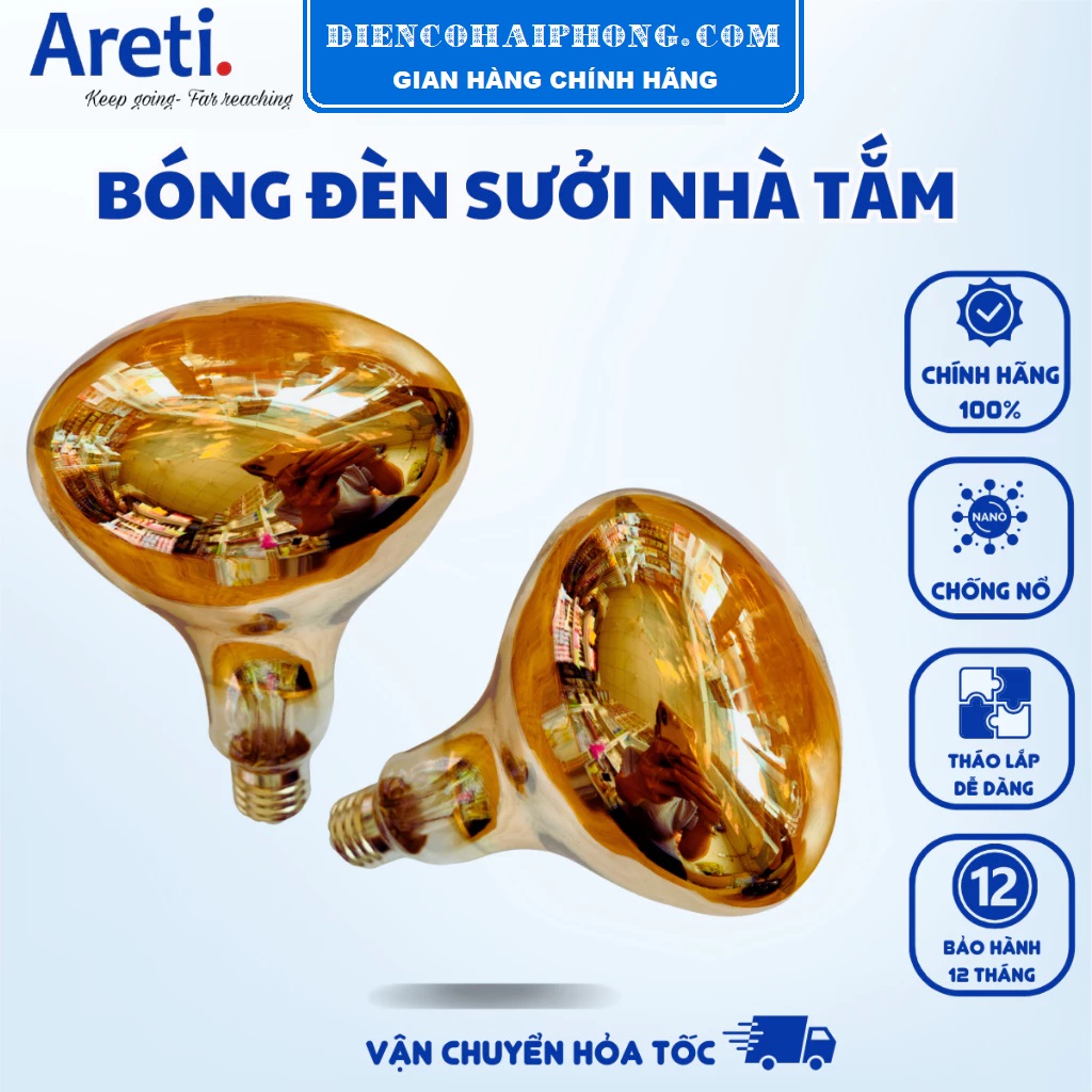 Bóng đèn sưởi nhà tắm màu vàng Kottman , Areti