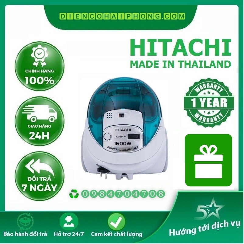Máy hút bụi Hitachi CV-BM16 GN 1600W