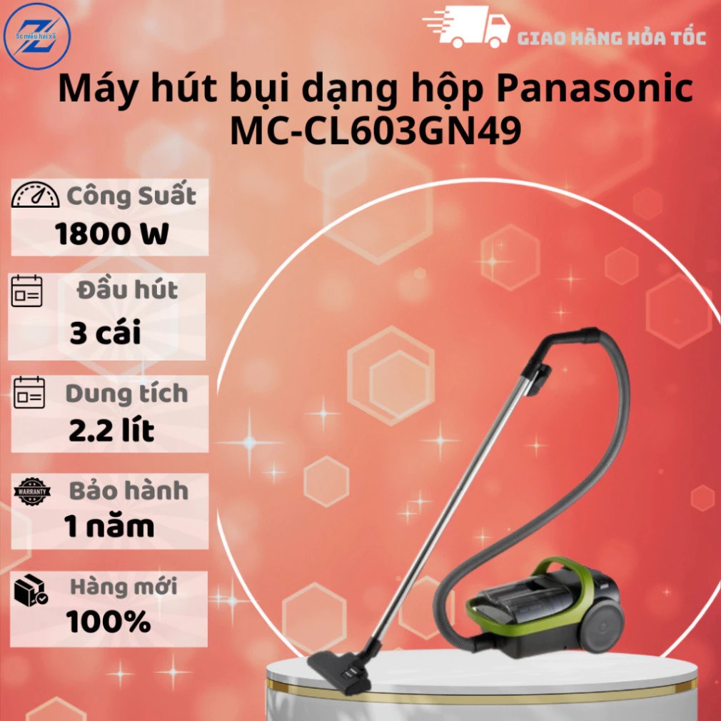 Máy hút bụi hộp Panasonic MC-CL603GN49 1800w