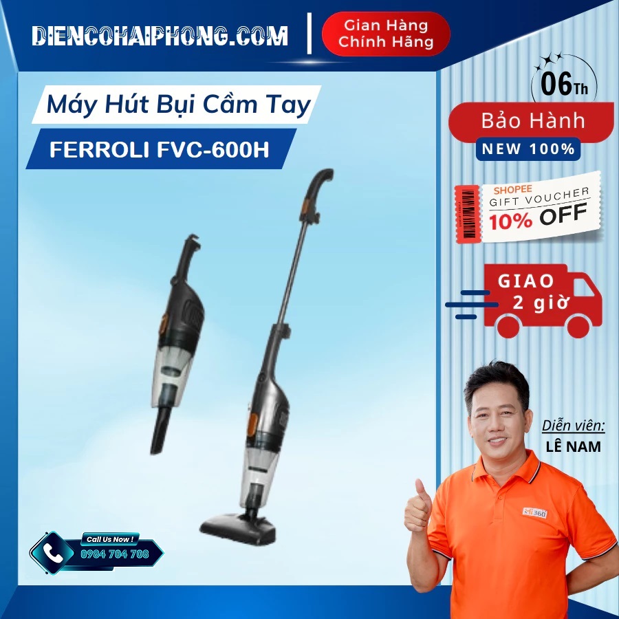 Máy hút bụi cầm tay Ferroli FVC-600H